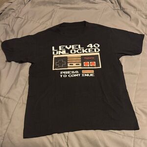 Level 40 Unlocked Black T-Shirt